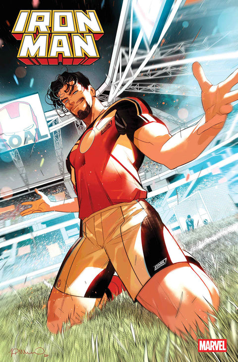 IRON MAN #6 SIMONE DI MEO MARVEL SOCCER VARIANT Marvel Joshua Williamson Juann Cabal Simone Di Meo