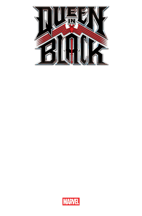 Queen in Black 1 Comic Blank Cover Variant Marvel Comics 2026