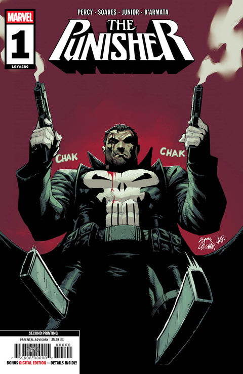 PUNISHER #1 RYAN STEGMAN 2ND PRINTING VARIANT Marvel Benjamin Percy Jose Luis Soares Ryan Stegman