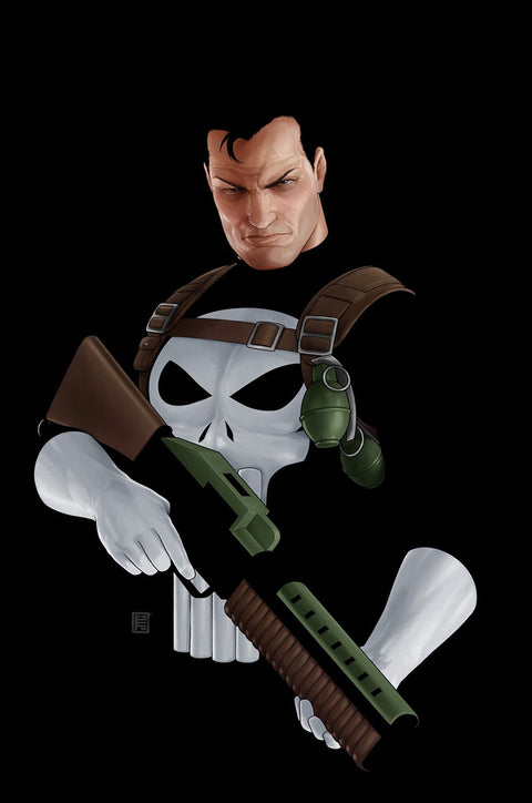 The Punisher, Vol. 15 1 Comic John Tyler Christopher Negative Space Variant Marvel Comics 2026