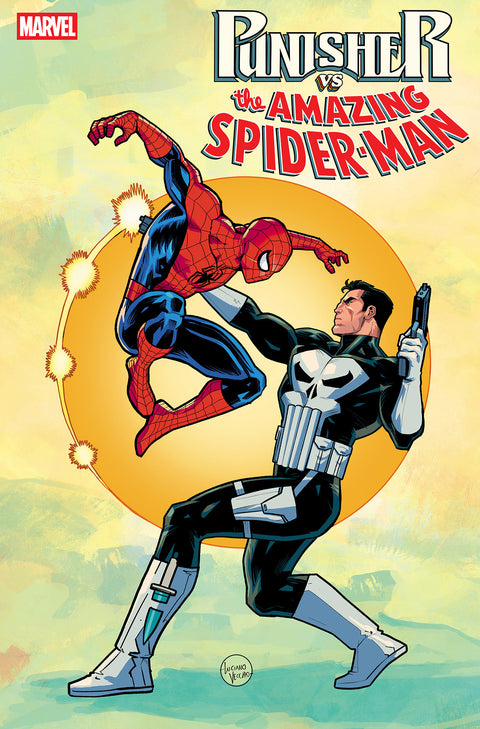 PUNISHER VS. SPIDER-MAN #3 LUCIANO VECCHIO VARIANT 1:25 Marvel Dan Abnett Alvaro Lopez Luciano Vecchio