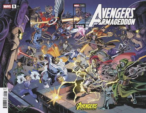AVENGERS: ARMAGEDDON #5 LEONEL CASTELLANI MARVEL STUDIOS AVENGERS: DOOMSDAY WRAPAROUND VARIANT Marvel Chip Zdarsky Delio Diaz Leonel Castellani