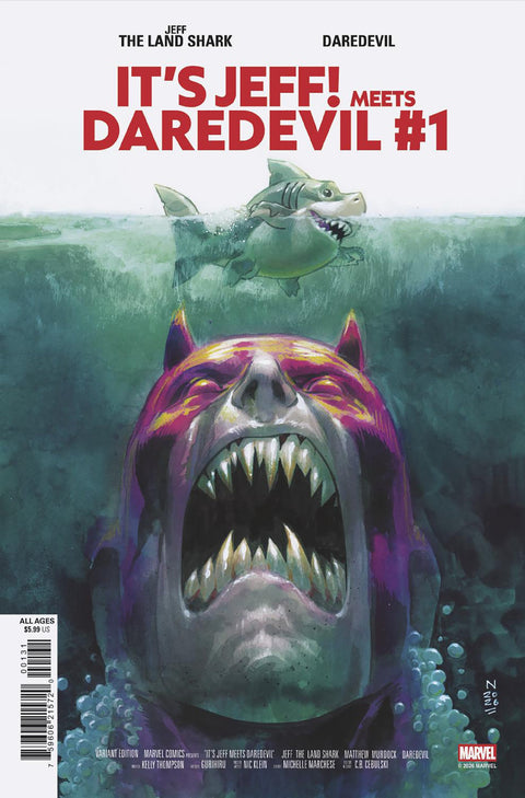 It's Jeff Meets Daredevil 1 Comic Nic Klein Variant Marvel Comics 2026