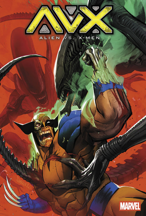 ALIEN VS. X-MEN #1 IVAN SHAVRIN VARIANT 1:25 Marvel Kieron Gillen Geraldo Borges Ivan Shavrin