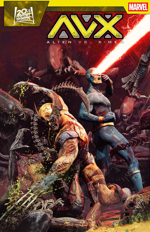 ALIEN VS. X-MEN #1 BJORN BARENDS VARIANT Marvel Kieron Gillen Geraldo Borges Bjorn Barends