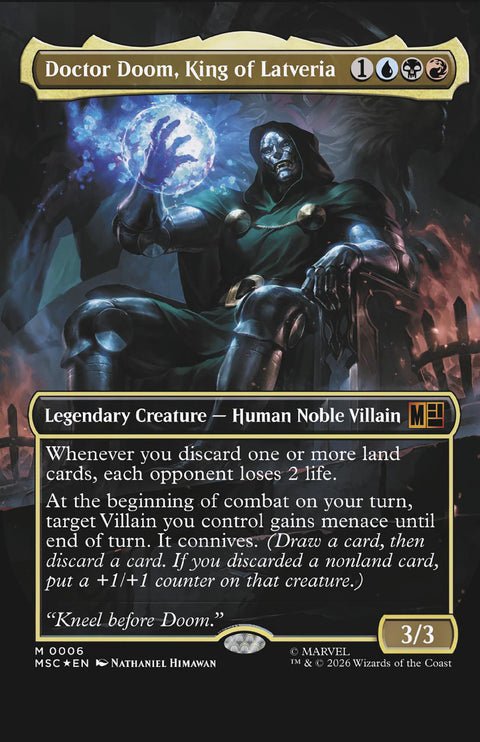 Doomquest 2 Comic Tbd Artist Magic: The Gathering Variant Marvel Comics 2026