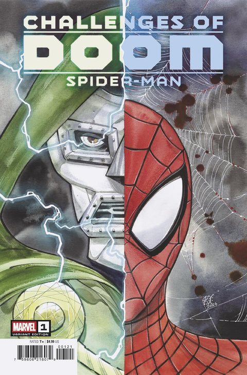 CHALLENGES OF DOOM: SPIDER-MAN #1 PEACH MOMOKO VARIANT Marvel Al Ewing David Messina Peach Momoko