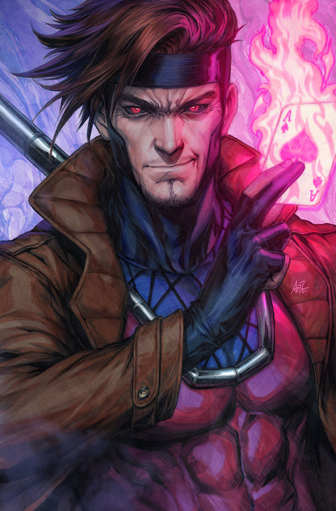 GAMBIT: WANTED #1 ARTGERM VIRGIN VARIANT 1:100 Marvel Chris Claremont Robert Gill Stanley "Artgerm" Lau