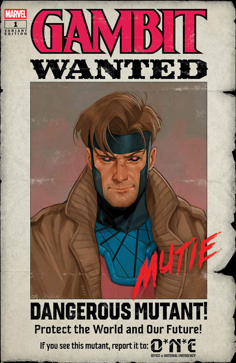GAMBIT: WANTED #1 PHIL NOTO WANTED VARIANT B Marvel Chris Claremont Robert Gill Phil Noto