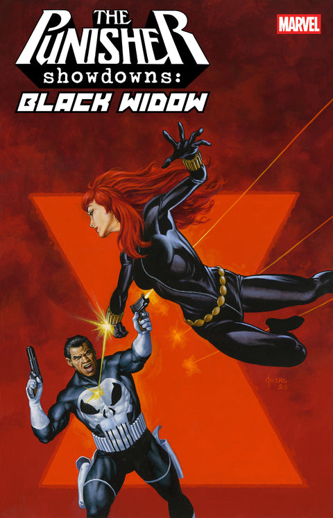 PUNISHER SHOWDOWNS: BLACK WIDOW #1 JOE JUSKO VARIANT 1:25 Marvel Tom Waltz Greg Land Joe Jusko