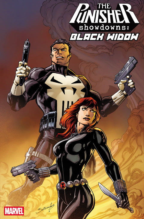 PUNISHER SHOWDOWNS: BLACK WIDOW #1 MARK BAGLEY VARIANT Marvel Tom Waltz Greg Land Mark Bagley