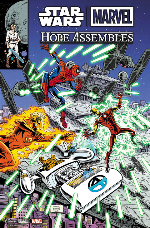 STAR WARS/MARVEL: HOPE ASSEMBLES #1 COVER F DAN JURGENS RETRO VARIANT Marvel Kevin Smith David Marquez Dan Jurgens