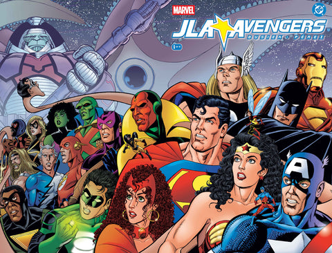 JLA/AVENGERS #1 FACSIMILE EDITION WRAPAROUND COVER Marvel Kurt Busiek George Perez George Perez