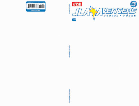 JLA / Avengers 1 Comic Facsimile Blank Variant Marvel Comics 2026