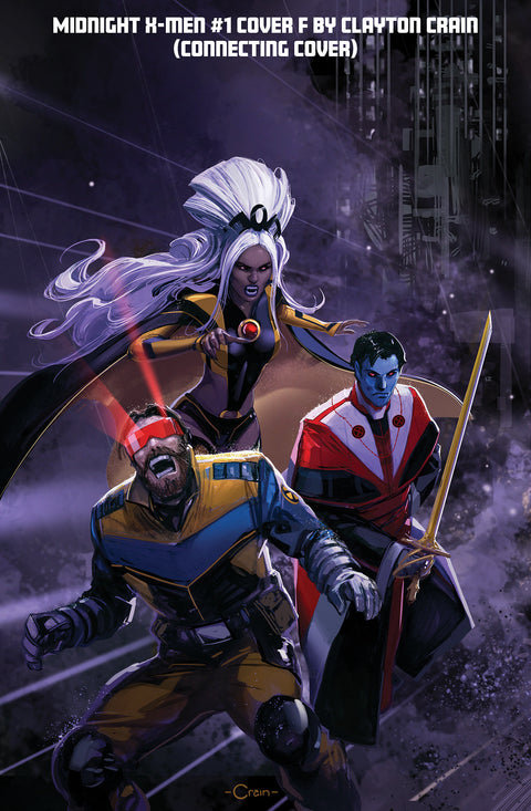 MIDNIGHT X-MEN #1 COVER F CLAYTON CRAIN 3-PART CONNECTING VARIANT Marvel Jonathan Hickman Matteo Della Fonte Clayton Crain