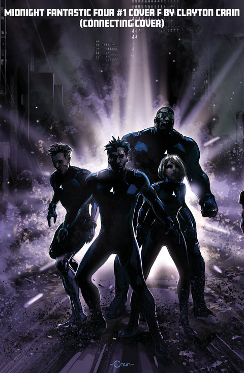 MIDNIGHT FANTASTIC FOUR #1 COVER F CLAYTON CRAIN 3-PART CONNECTING VARIANT Marvel Benjamin Percy Kev Walker Clayton Crain
