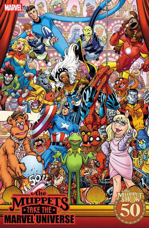 MUPPETS TAKE THE MARVEL UNIVERSE #1 TODD NAUCK MUPPET SHOW HOMAGE VARIANT Marvel Chip Zdarsky Pete Woods Todd Nauck