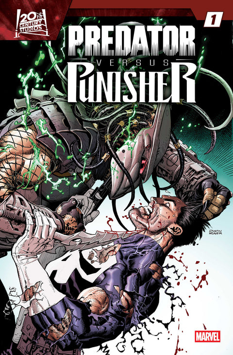 PREDATOR VS. PUNISHER #1 COVER A Marvel Frank Tieri Jesus Saiz Dustin Weaver