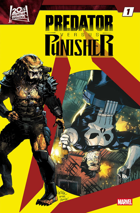 PREDATOR VS. PUNISHER #1 COVER B LEINIL YU HOMAGE VARIANT Marvel Frank Tieri Jesus Saiz Leinil Yu