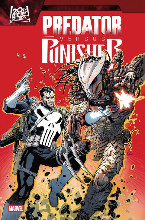 PREDATOR VS. PUNISHER #2 COVER A Marvel Frank Tieri Jesus Saiz Dustin Weaver
