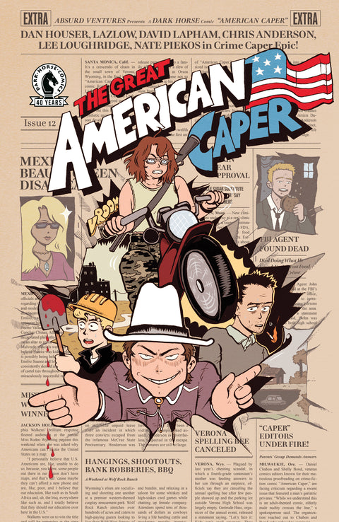 American Caper #12 (CVR C) (Caroline Cash) Dark Horse Comics Dan Houser David Lapham Caroline Cash