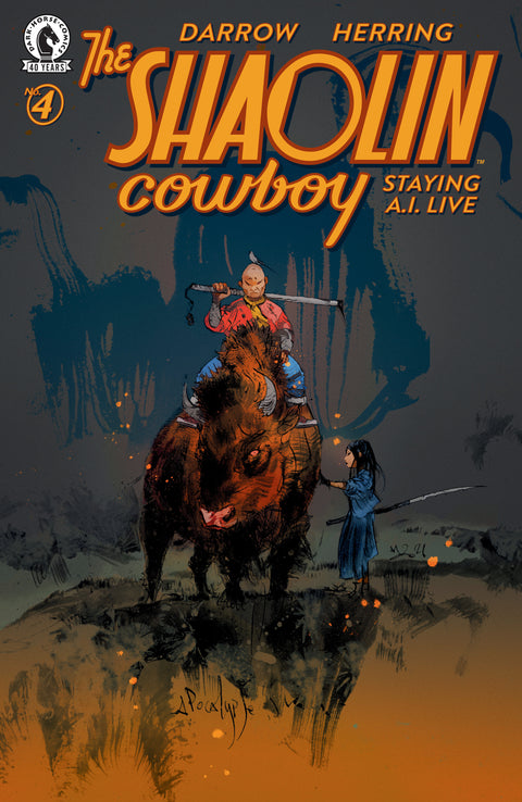Shaolin Cowboy: Staying A.I.Live #4 (CVR C) (Nicolas Nemiri) Dark Horse Comics Geof Darrow Geof Darrow Nicolas Nemiri