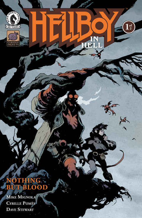 Hellboy in Hell: Nothing But Blood #1 (CVR A) (Cyrille Pomes) Dark Horse Comics Mike Mignola Cyrille Pomes Cyrille Pomes