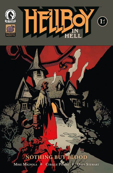 Hellboy in Hell: Nothing But Blood #1 (CVR B) (Mike Mignola) Dark Horse Comics Mike Mignola Cyrille Pomes Mike Mignola