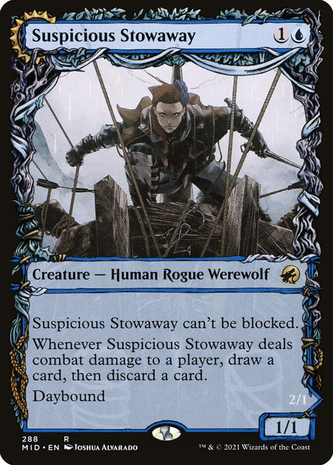 Suspicious Stowaway // Seafaring Werewolf (Foil)