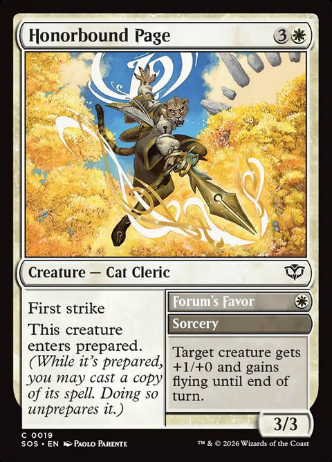 Honorbound Page // Forum's Favor (Foil)