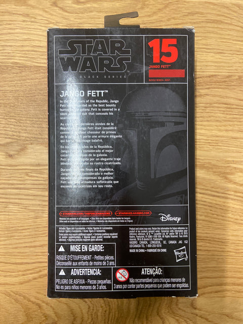 Star Wars: The Black Series - #15 Jango Fett (2015) Disney / Hasbro 6 in