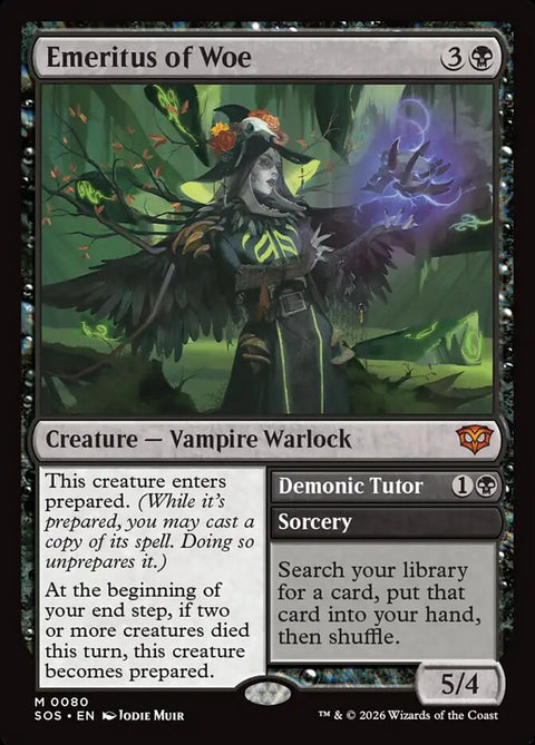 Emeritus of Woe // Demonic Tutor (Foil)