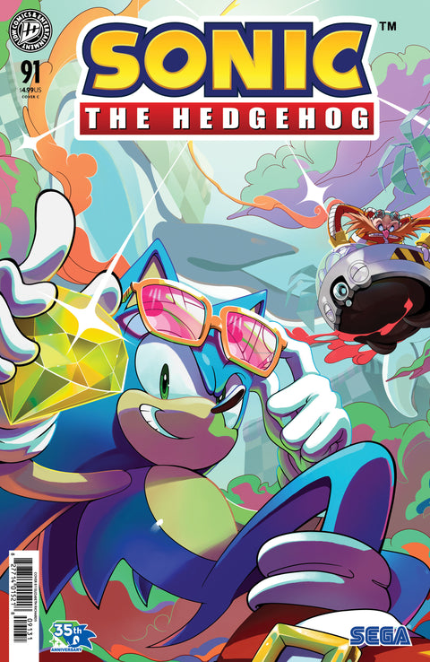 Sonic the Hedgehog #91 Variant C (Richards) IDW Publishing Evan Stanley Adam Bryce Thomas Elizabeth Richards