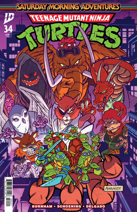 Teenage Mutant Ninja Turtles: Saturday Morning Adventures Continued 34 Comic Kevin Anthony Catalan Variant IDW Publishing 2026
