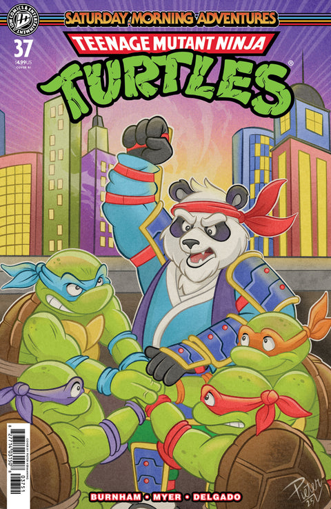 Teenage Mutant Ninja Turtles: Saturday Morning Adventures #37 Variant RI (10) (Vermaning) 1:10 IDW Publishing Erik Burnham Sarah Myer Pieter Vermaning