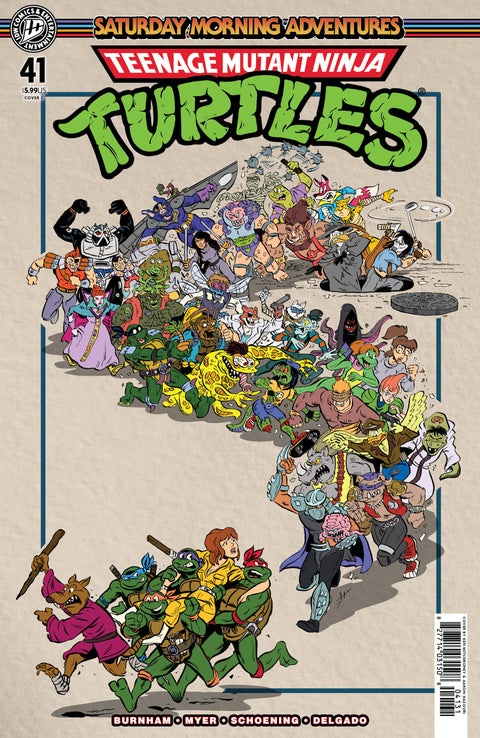 Teenage Mutant Ninja Turtles: Saturday Morning Adventures #41 Variant C (Mitchroney) IDW Publishing Erik Burnham Sarah Myer Ken Mitchroney