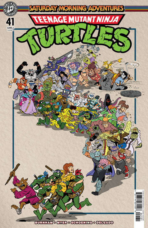 Teenage Mutant Ninja Turtles: Saturday Morning Adventures #41 Variant C (Mitchroney) IDW Publishing Erik Burnham Sarah Myer Ken Mitchroney