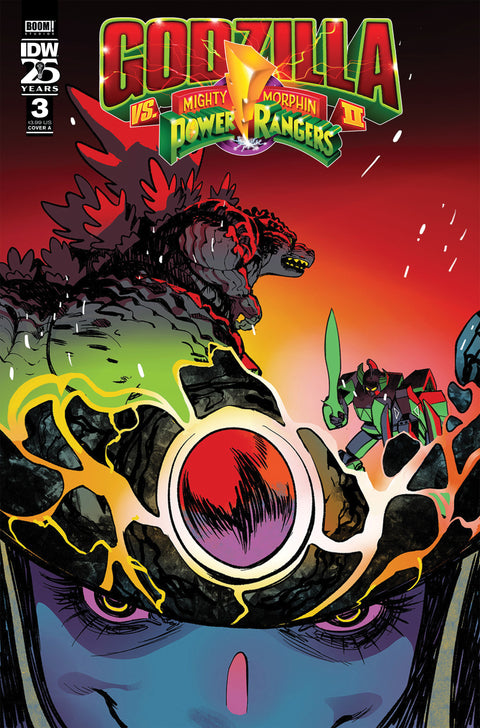 Godzilla Vs. The Mighty Morphin Power Rangers II #3 Cover A (Rivas) IDW Publishing Cullen Bunn Baldemar Rivas Baldemar Rivas