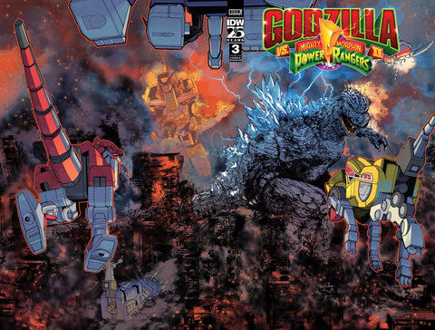 Godzilla Vs. The Mighty Morphin Power Rangers II #3 Variant B (Sanchez) IDW Publishing Cullen Bunn Baldemar Rivas Alex Sanchez