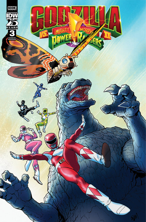 Godzilla Vs. The Mighty Morphin Power Rangers II #3 Variant RI (10) (Gorham) 1:10 IDW Publishing Cullen Bunn Baldemar Rivas Adam Gorham