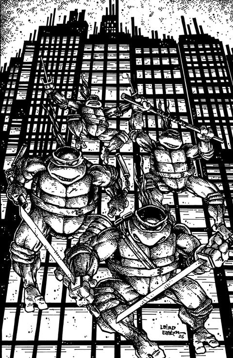 Teenage Mutant Ninja Turtles, Vol. 6 20 Comic Eastman & Laird Incentive B&W Variant (1:25) IDW Publishing 2026