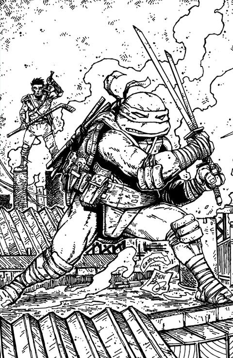 Teenage Mutant Ninja Turtles, Vol. 6 21 Comic Kevin Eastman & Ben Bishop incentive B&W Variant (1:10) IDW Publishing 2026