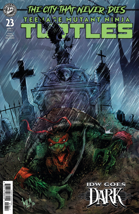 Teenage Mutant Ninja Turtles #23 Variant E (Damien Worm IDW Goes Dark Variant) IDW Publishing Gene Luen Yang Fero Pe DAMIEN WORM
