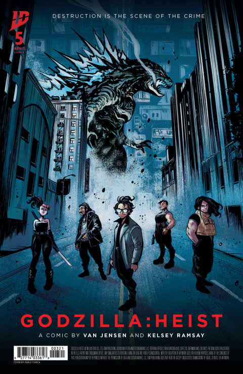 Godzilla: Heist #5 (Cvr B) (2025) Pablo Tunica Movie Variant
