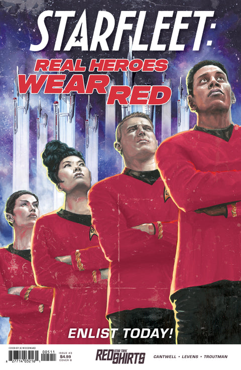 Star Trek: Red Shirts 3 Comic J.K. Woodward Federation Recruitment IDW Publishing 2025
