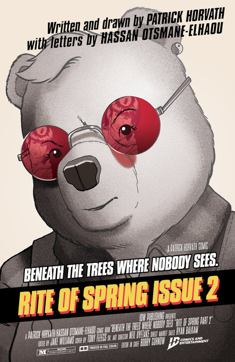 Beneath the Trees: Where Nobody Sees - Rite of Spring 2 Comic Tony Fleecs Variant IDW Publishing 2025