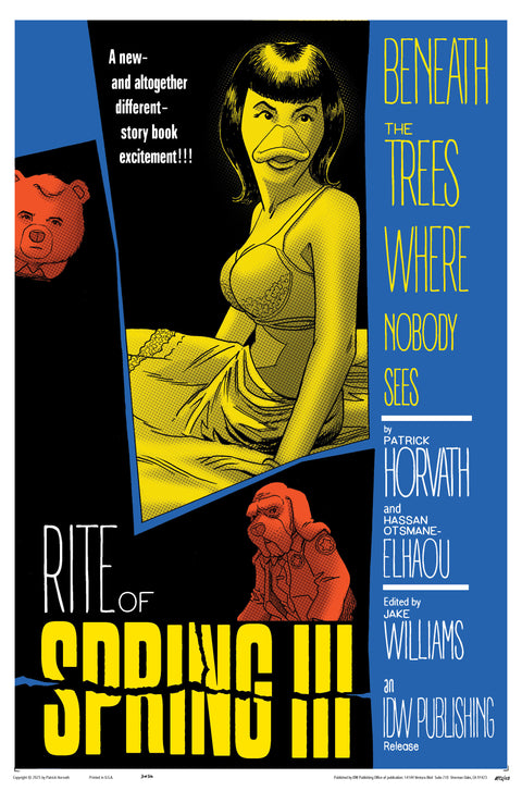 Beneath the Trees: Where Nobody Sees - Rite of Spring 3 Comic Tony Fleecs Movie Homage Variant IDW Publishing 2025