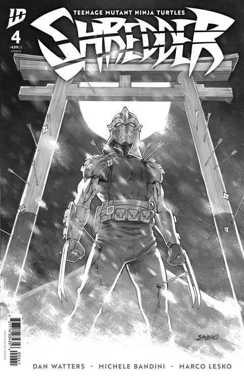 Teenage Mutant Ninja Turtles: Shredder 4 Comic Michele Bandini Incentive B&W Variant (1:10) IDW Publishing 2026