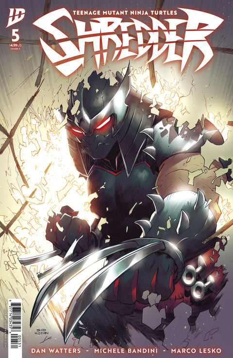 Teenage Mutant Ninja Turtles: Shredder 5 Comic Sid Kotian Variant IDW Publishing 2026