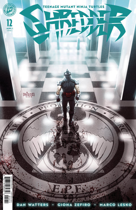 Teenage Mutant Ninja Turtles: Shredder #12 Cover A (Santolouco) IDW Publishing Dan Watters Giona Zefiro Mateus Santolouco